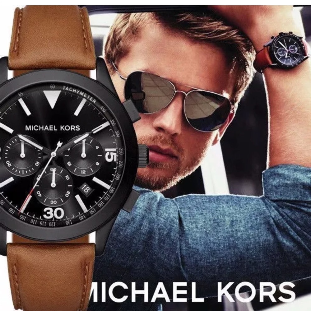 BRAND NEW!! Michael Kors Men's Gareth Brown Watch